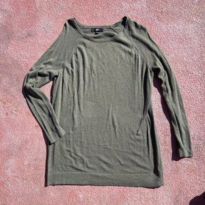 Mossimo Green Long Sleeve Sweater Dress